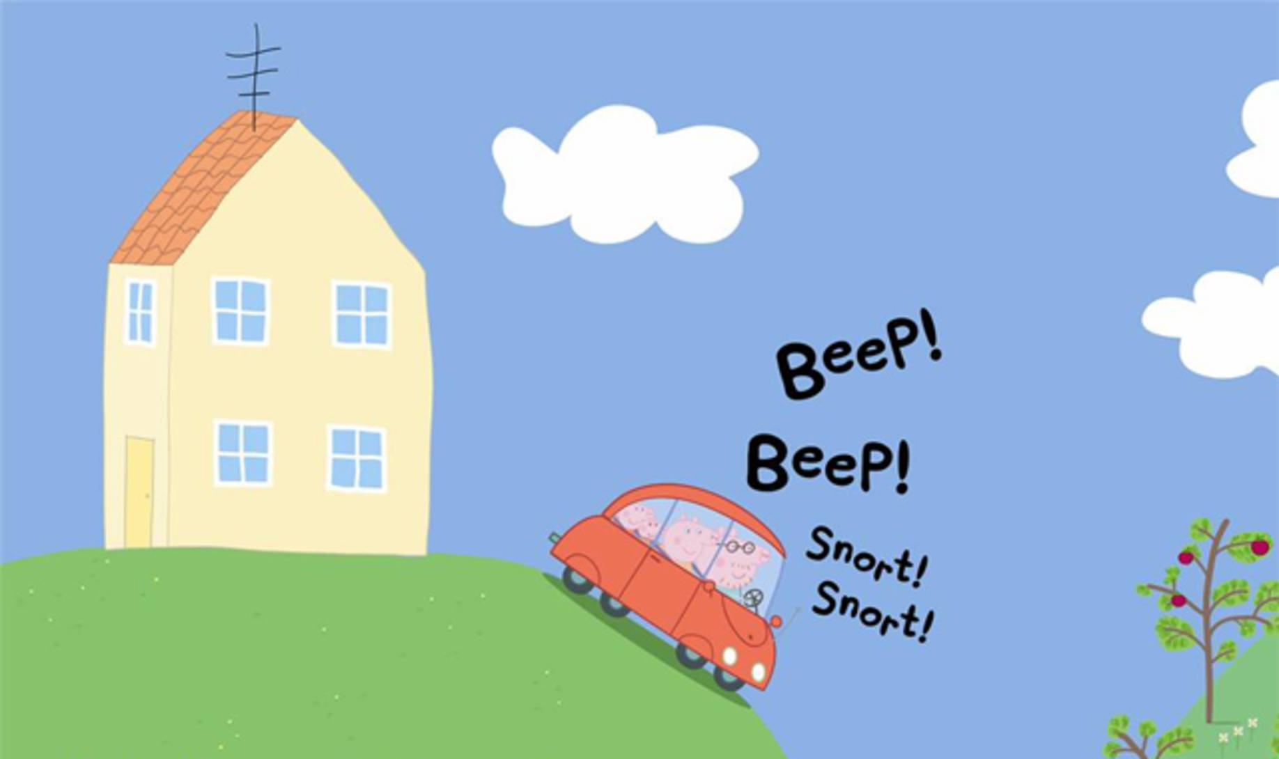 Download A Close-up Look at Peppa Pig's Famous House Wallpaper, Wallpapers.com