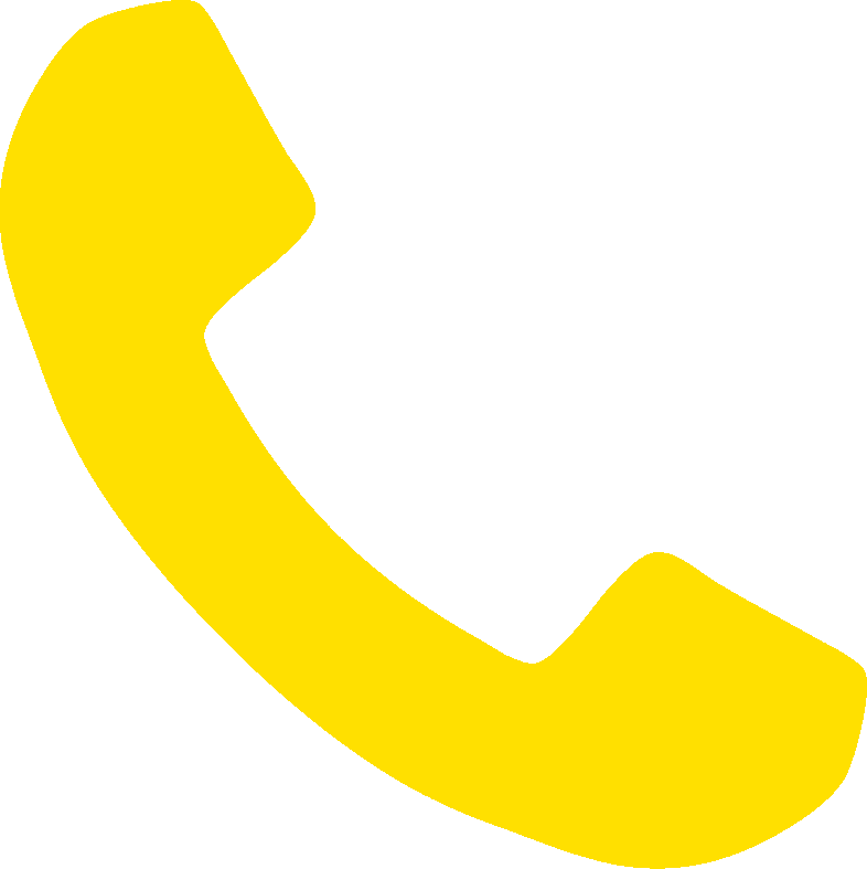 Yellow Phone Icon Contact PNG