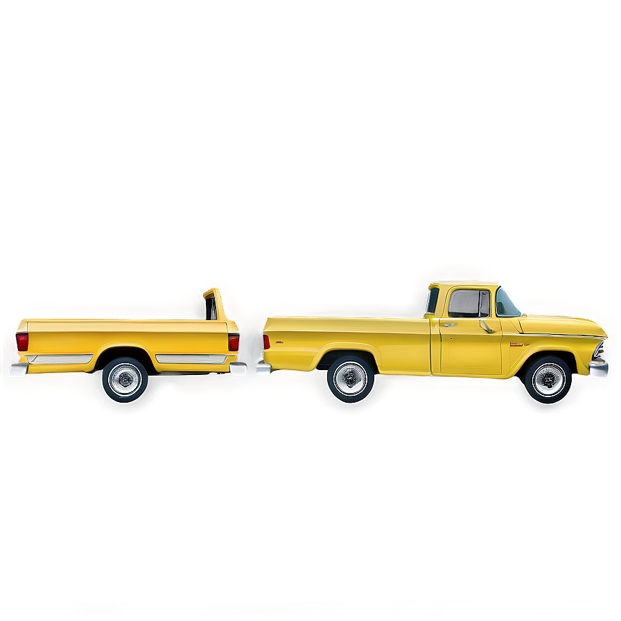 Yellow Pickup Truck Png Mvt48 PNG