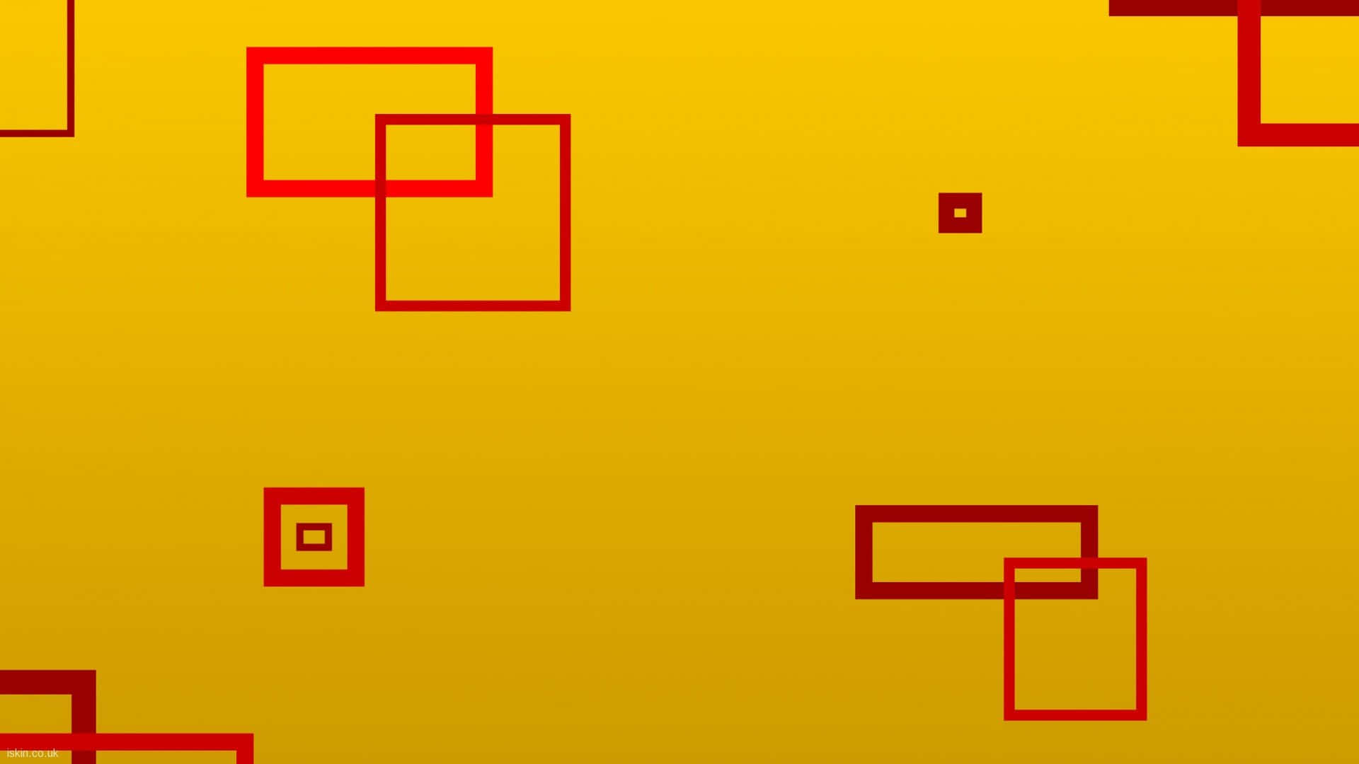 Eingelber Hintergrund Mit Roten Quadraten Und Rechtecken