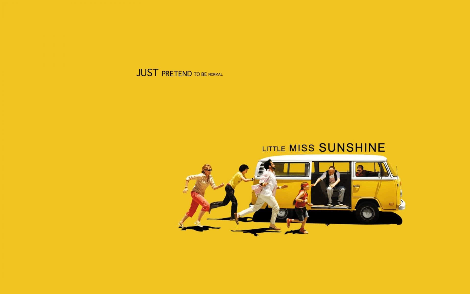 A Yellow Poster With The Words Miss Sunshine
