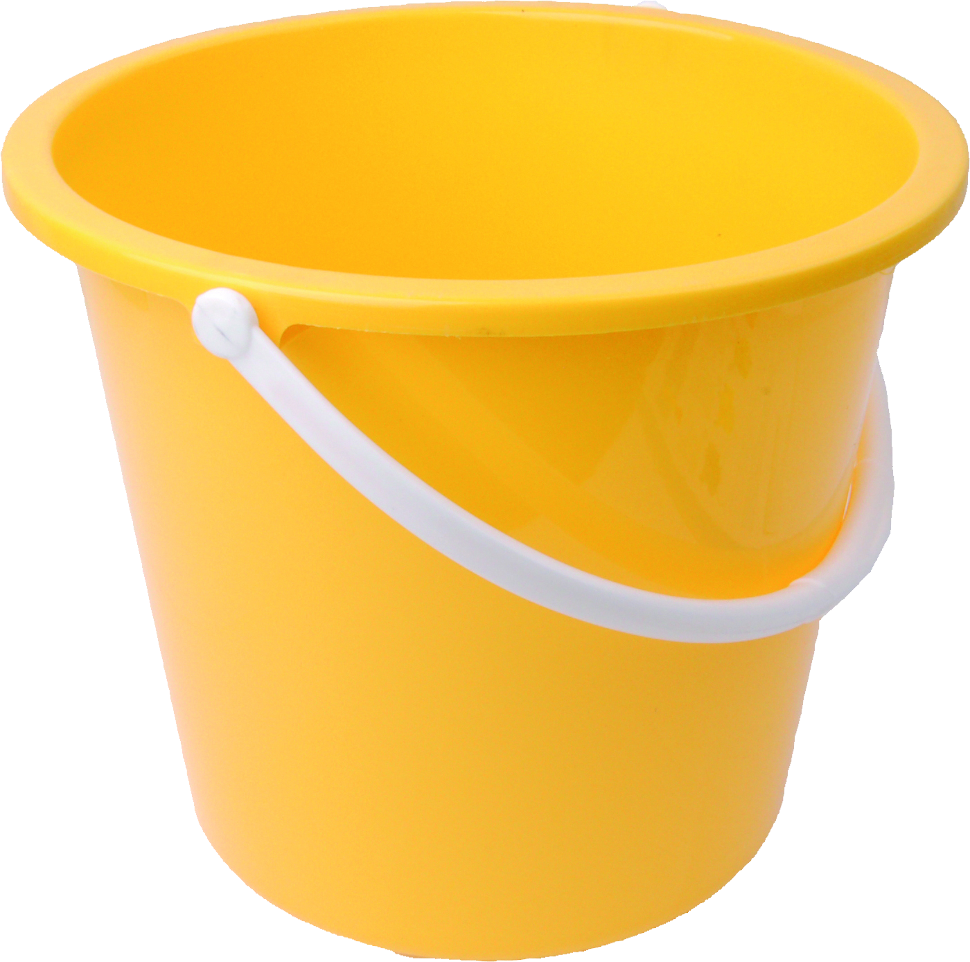 Yellow Plastic Bucketwith Handle PNG