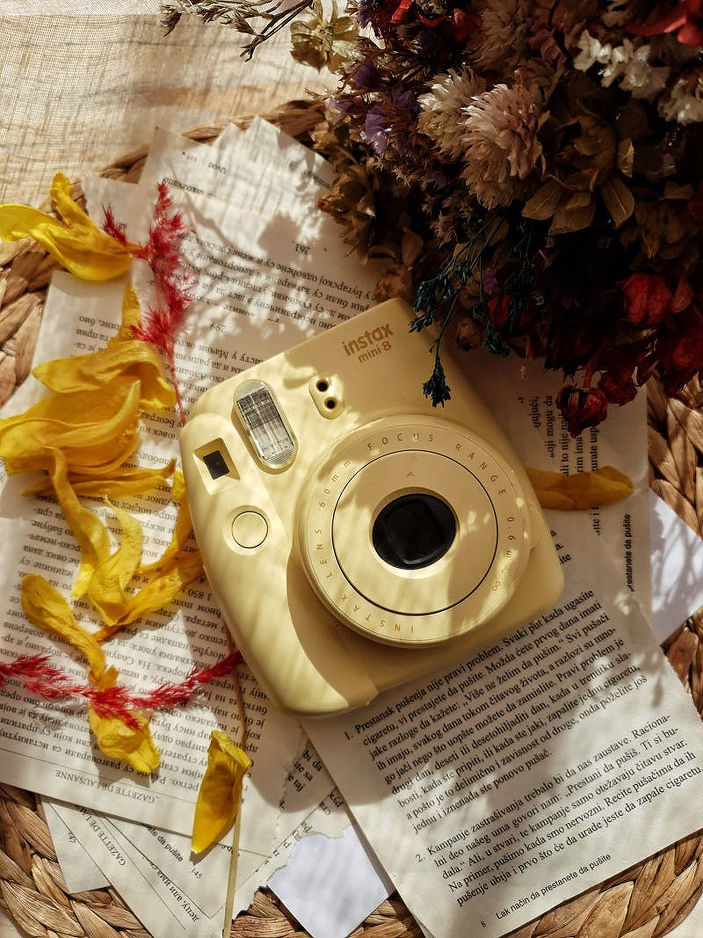 Yellow Polaroid Camera