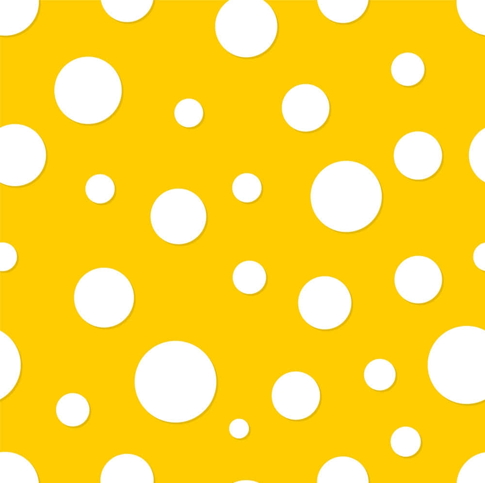 Caption: Vibrant Yellow Polka Dot Pattern Wallpaper