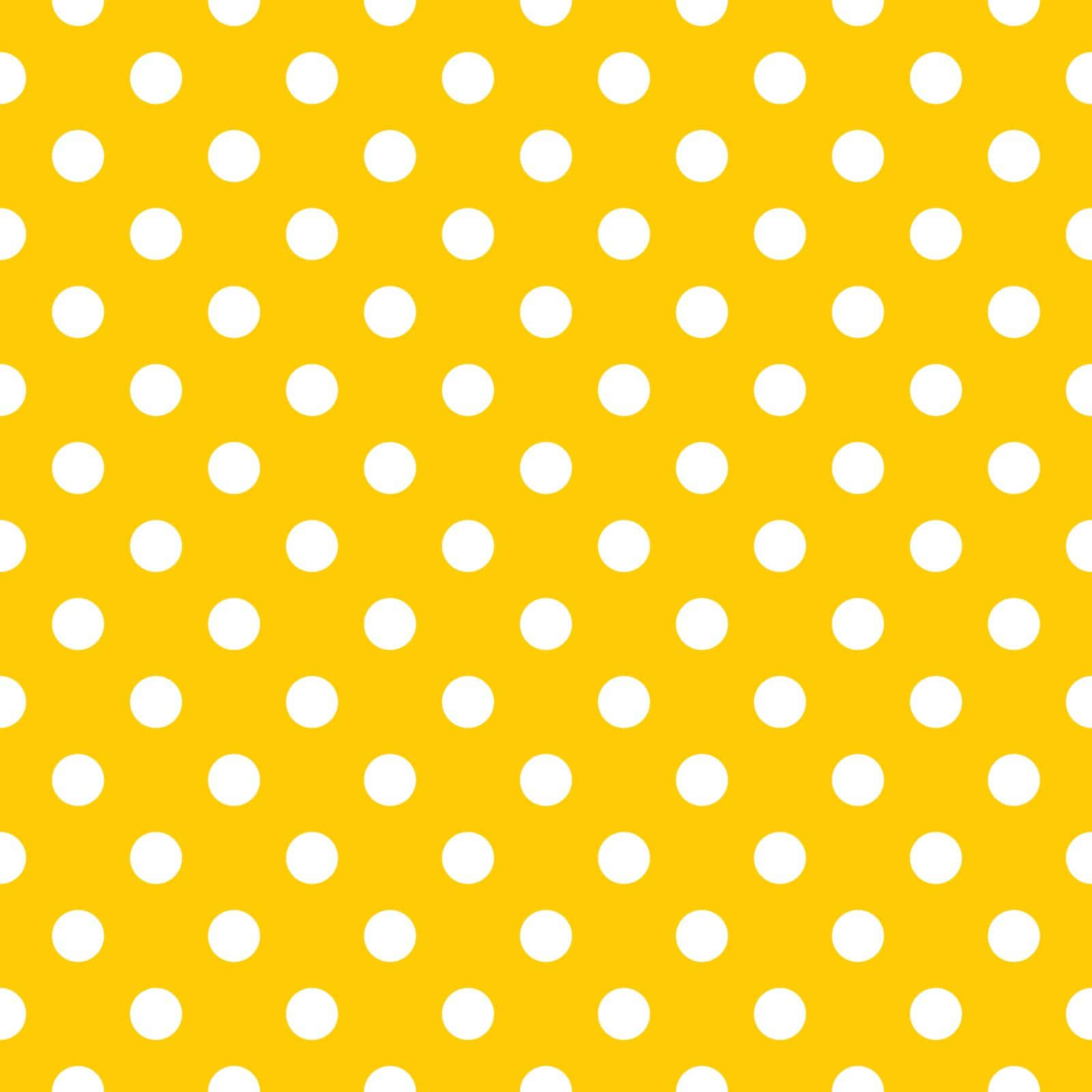 A Vibrant Yellow Polka Dot Pattern Wallpaper