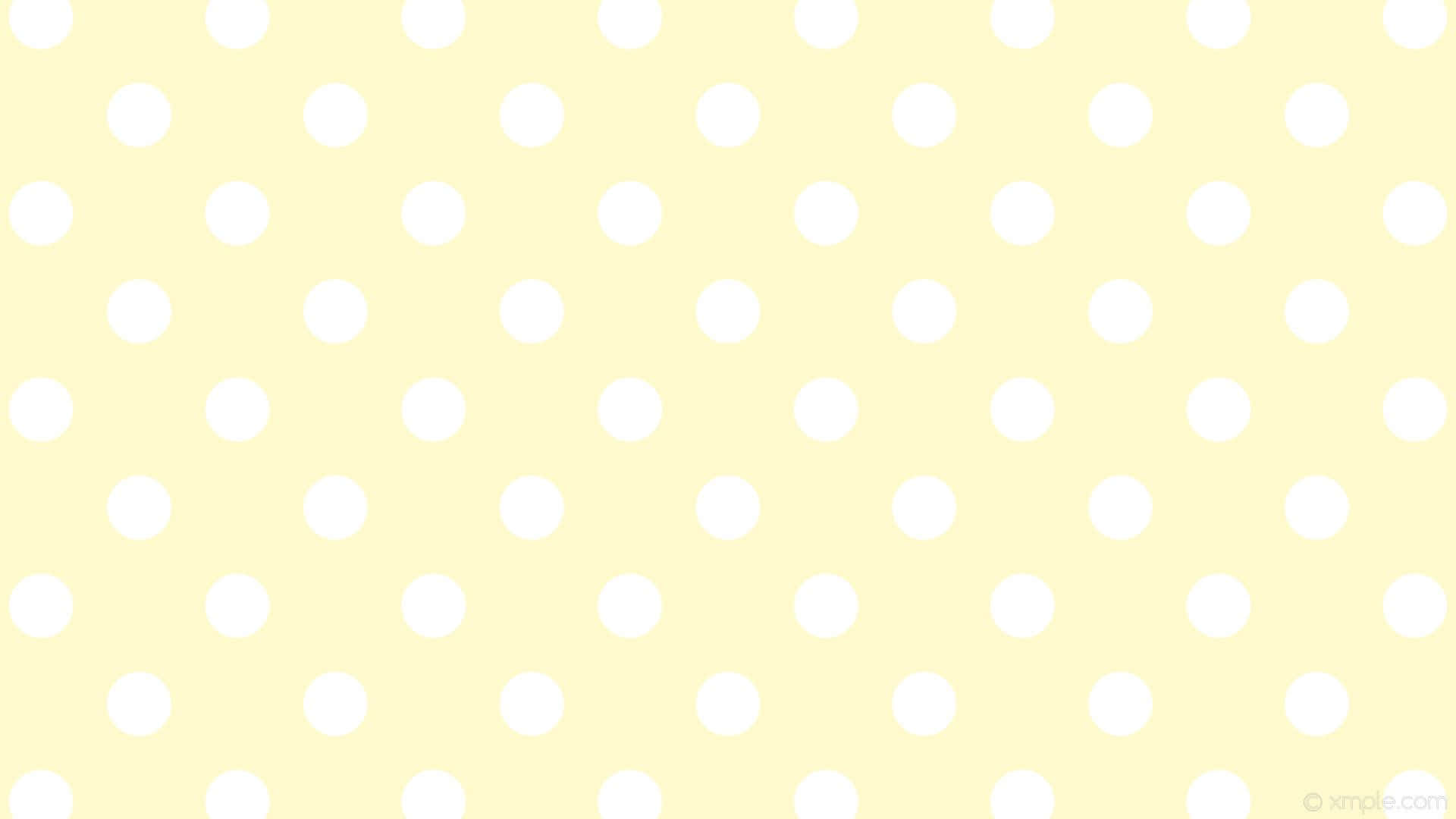 Vibrant Yellow Polka Dot Wallpaper Wallpaper