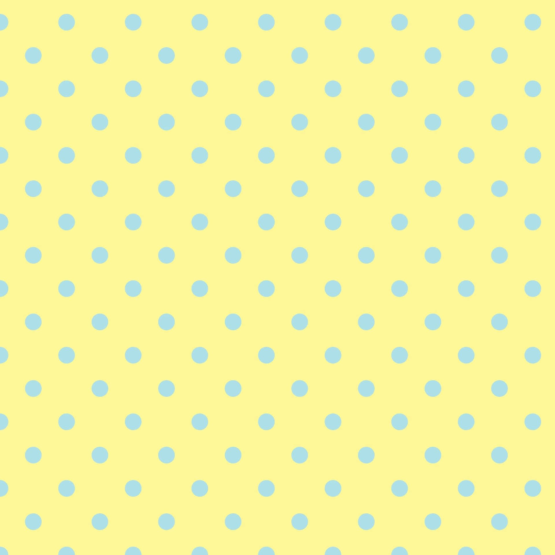 Vibrant Yellow Polka Dot Background Wallpaper
