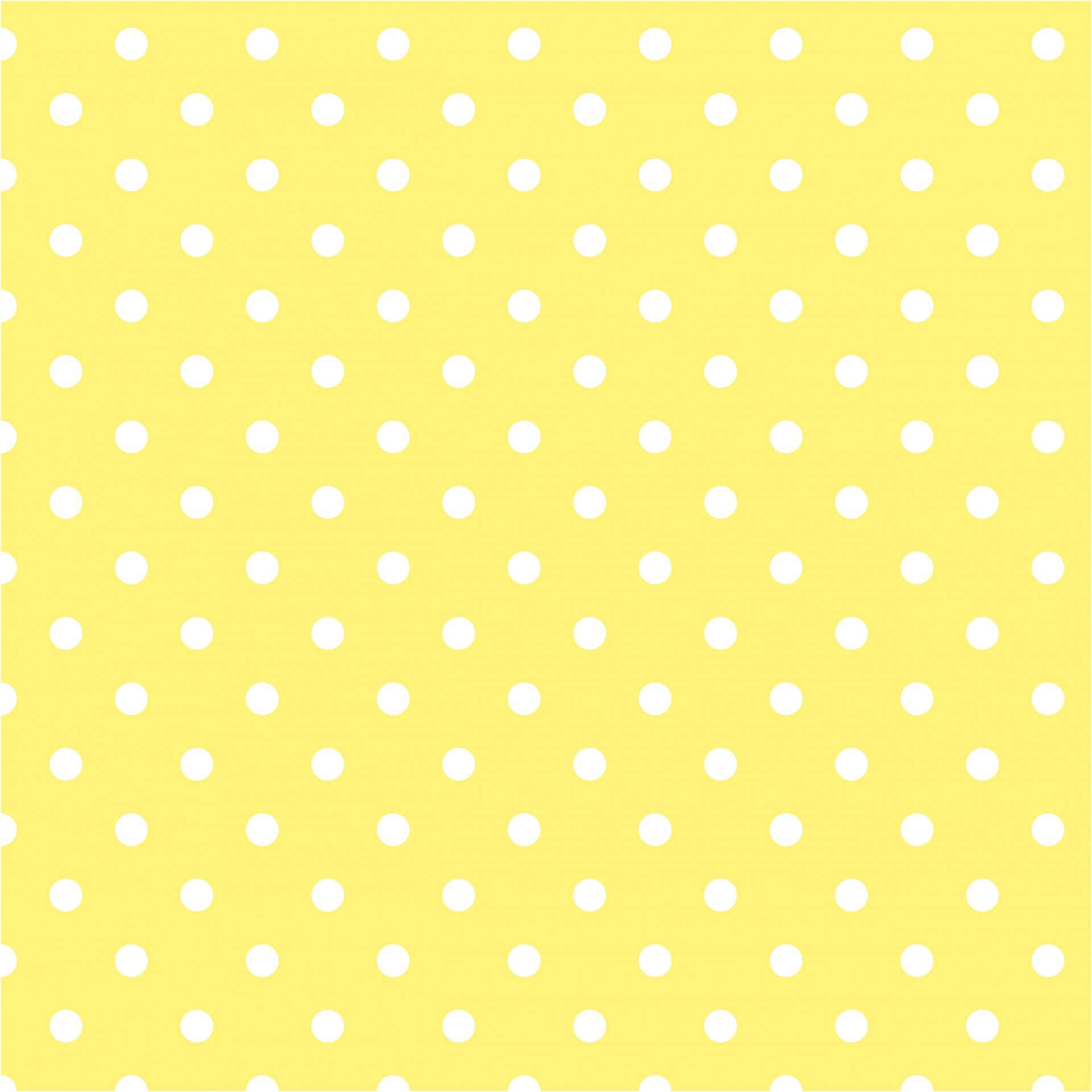 Cheerful Yellow Polka Dot Wallpaper Wallpaper