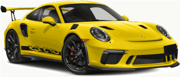 Yellow Porsche911 G T3 Side View PNG