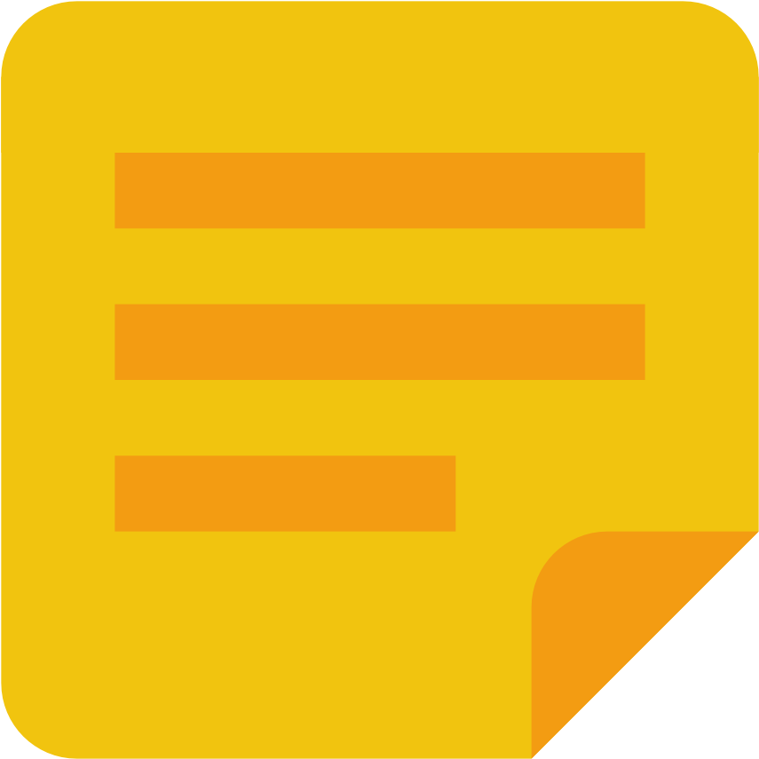 Yellow Post It Note Icon PNG