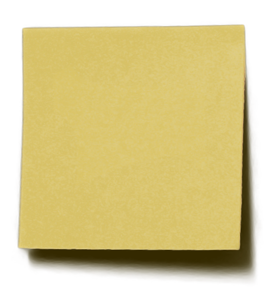 Yellow Post It Noteon Desk PNG