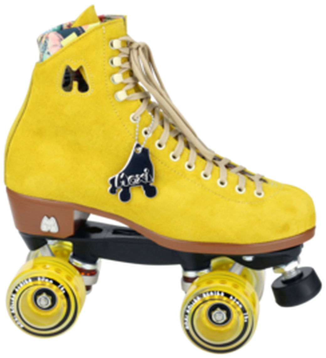 Yellow Quad Roller Skate PNG