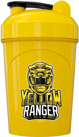Yellow Ranger G Fuel Shaker Cup PNG