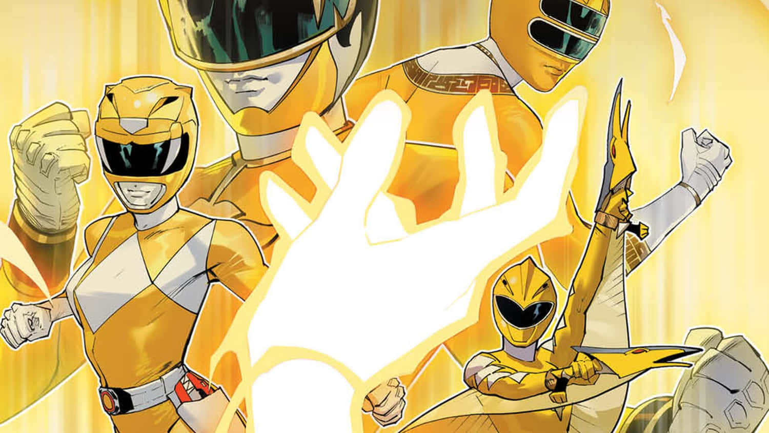 Yellow Ranger Power Heroes Wallpaper