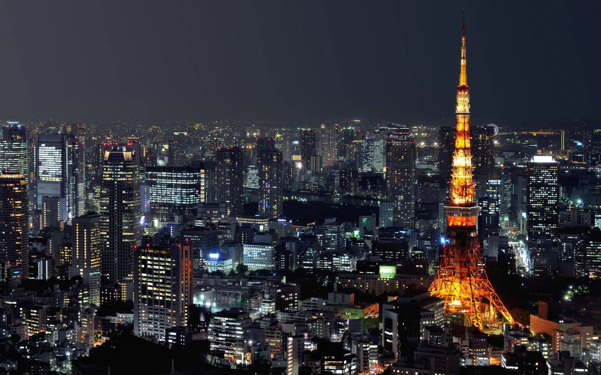 Yellow Red Orange Tokyo Tower Picture