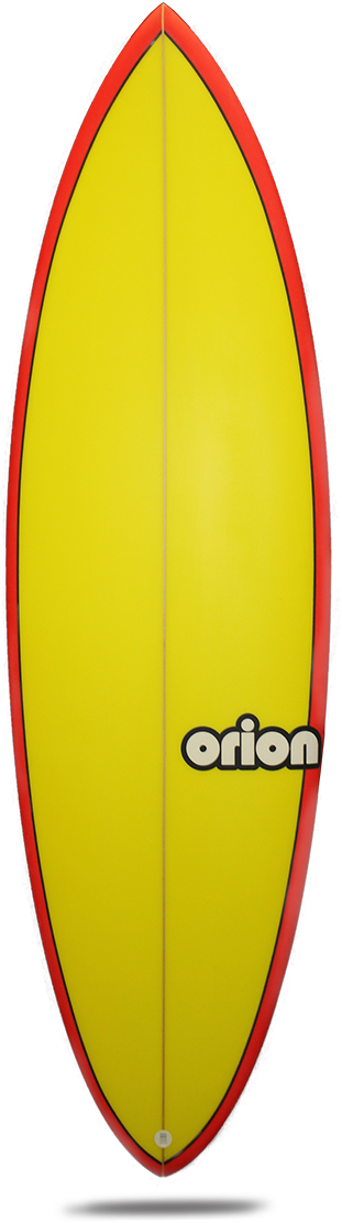 Yellow Red Orion Surfboard PNG
