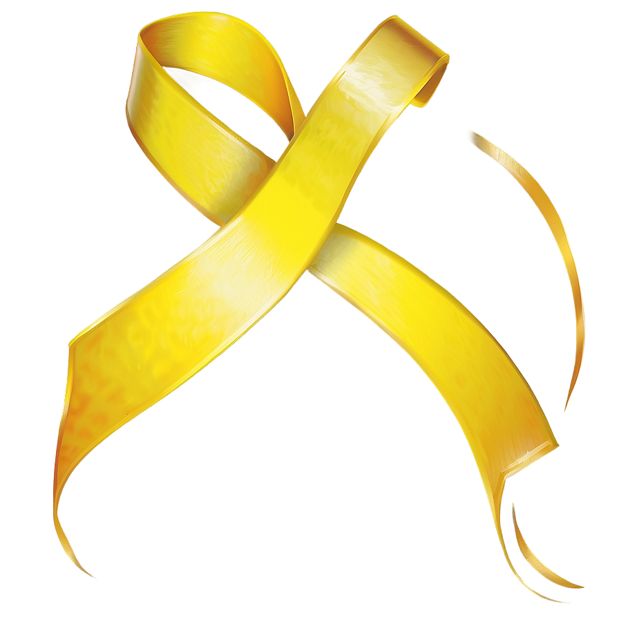 Yellow Ribbon Banner Png 33 PNG