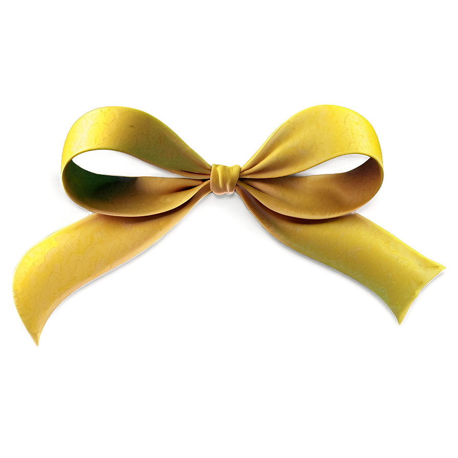 Yellow Ribbon Loop Png 06262024 PNG