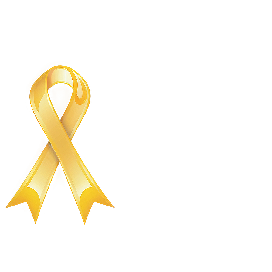Yellow Ribbon With Bow Png Qdt18 PNG