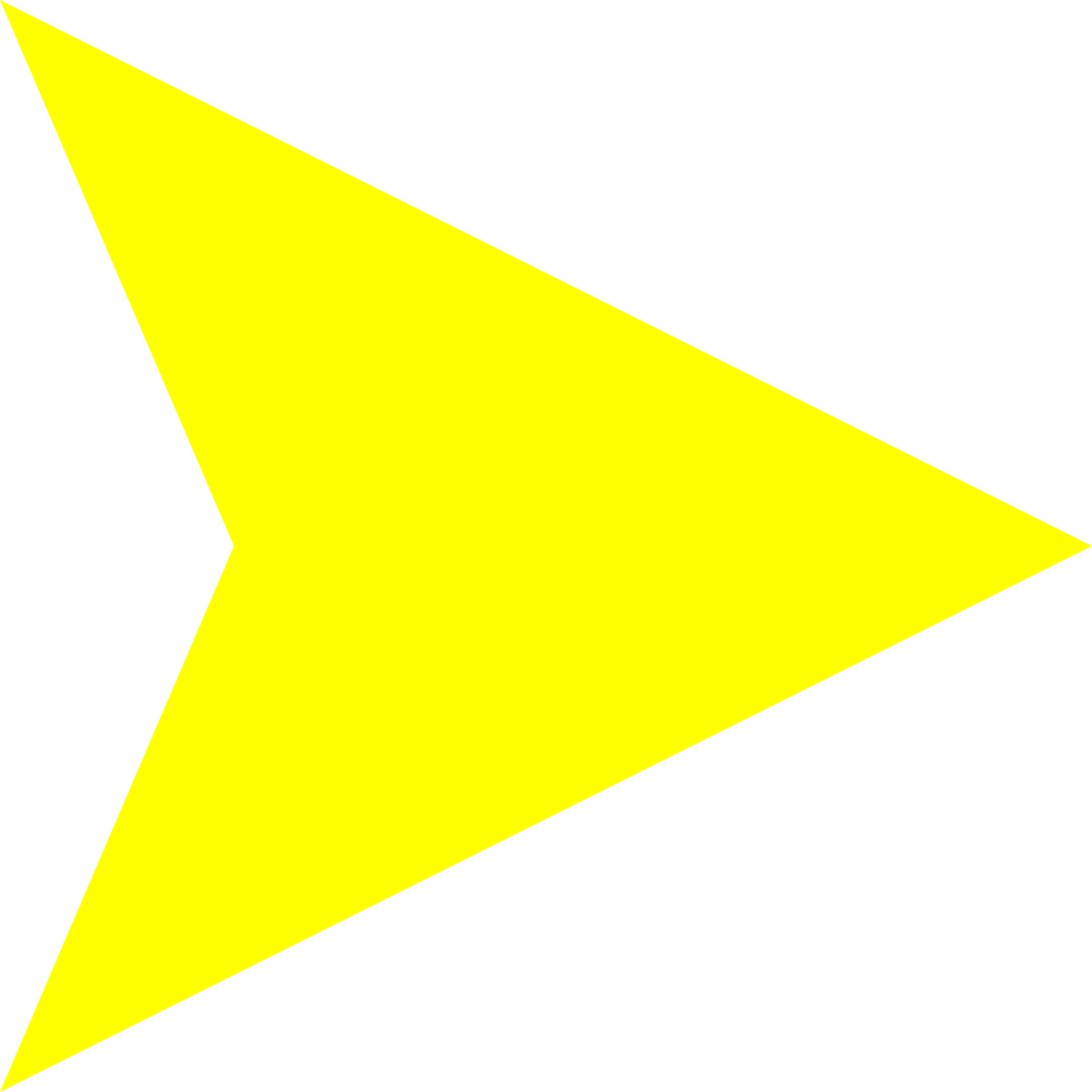 Yellow Right Arrow Graphic PNG