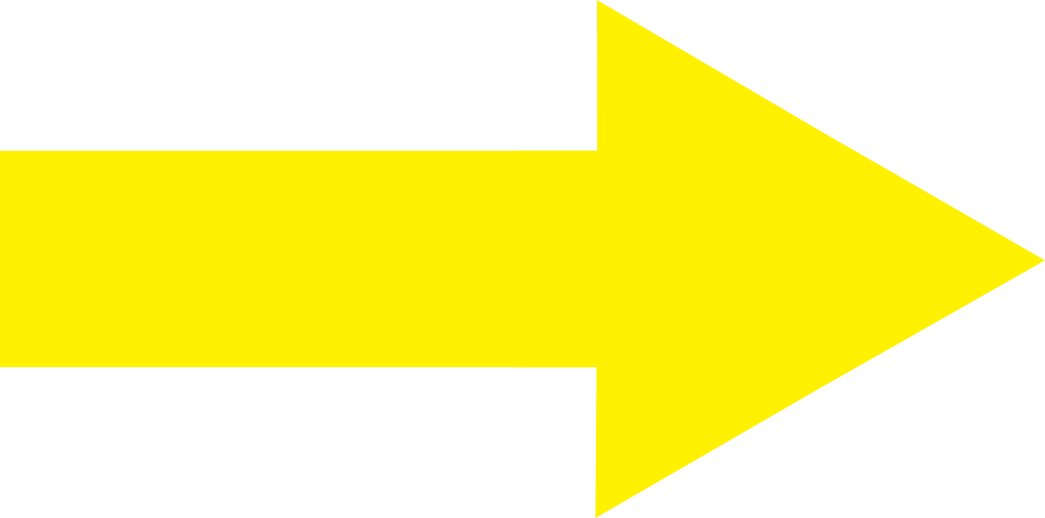 Yellow Right Arrowon Gray Background PNG