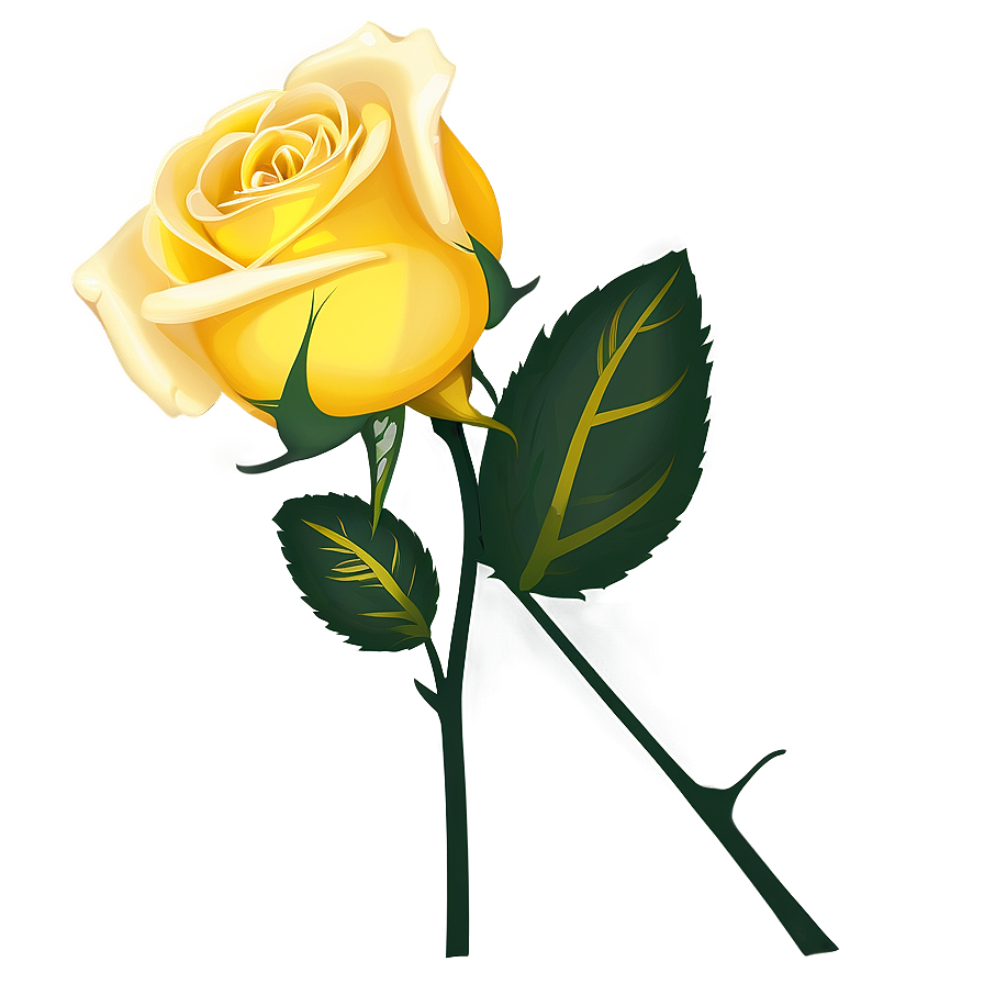 Yellow Rose Clipart Png 06272024 PNG