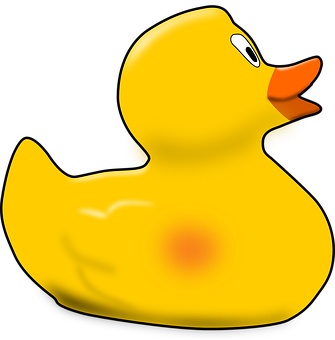 Yellow Rubber Duck Icon PNG