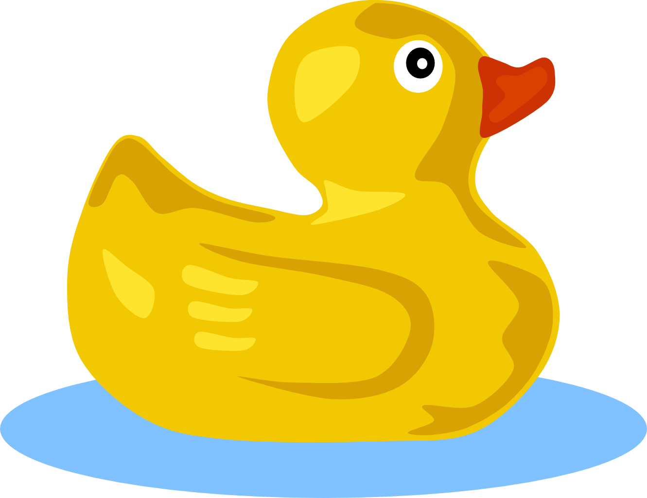 Yellow Rubber Duck Illustration PNG