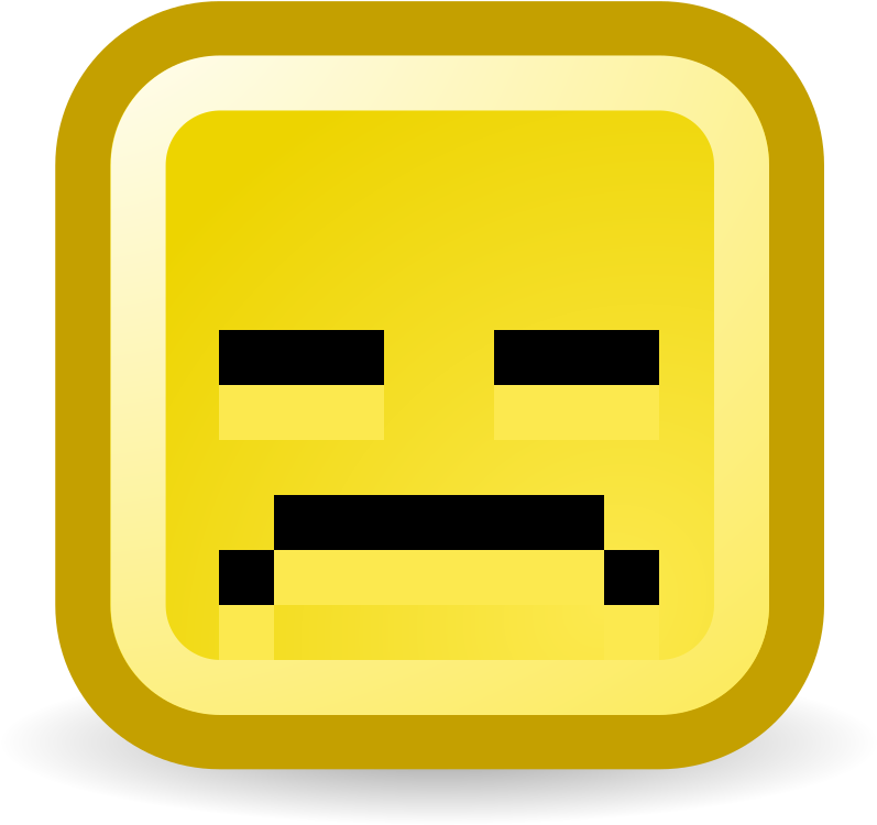 Yellow Sad Face Emoji.png PNG