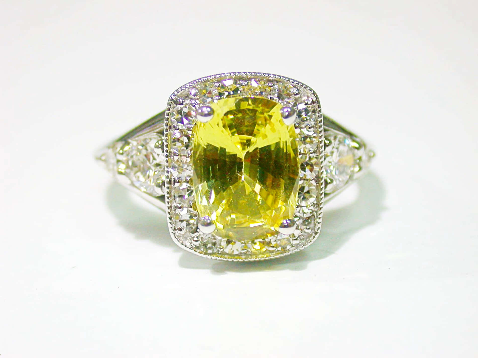 Yellow Sapphire - The Gleaming Gemstone Wallpaper