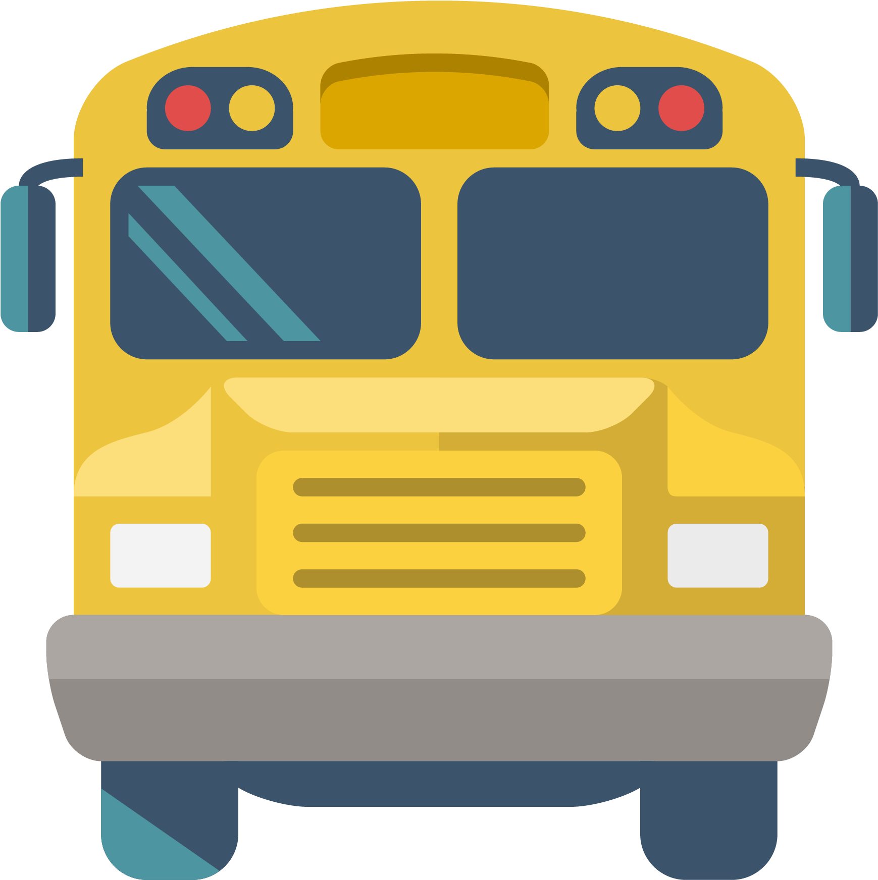 Yellow School Bus Icon PNG