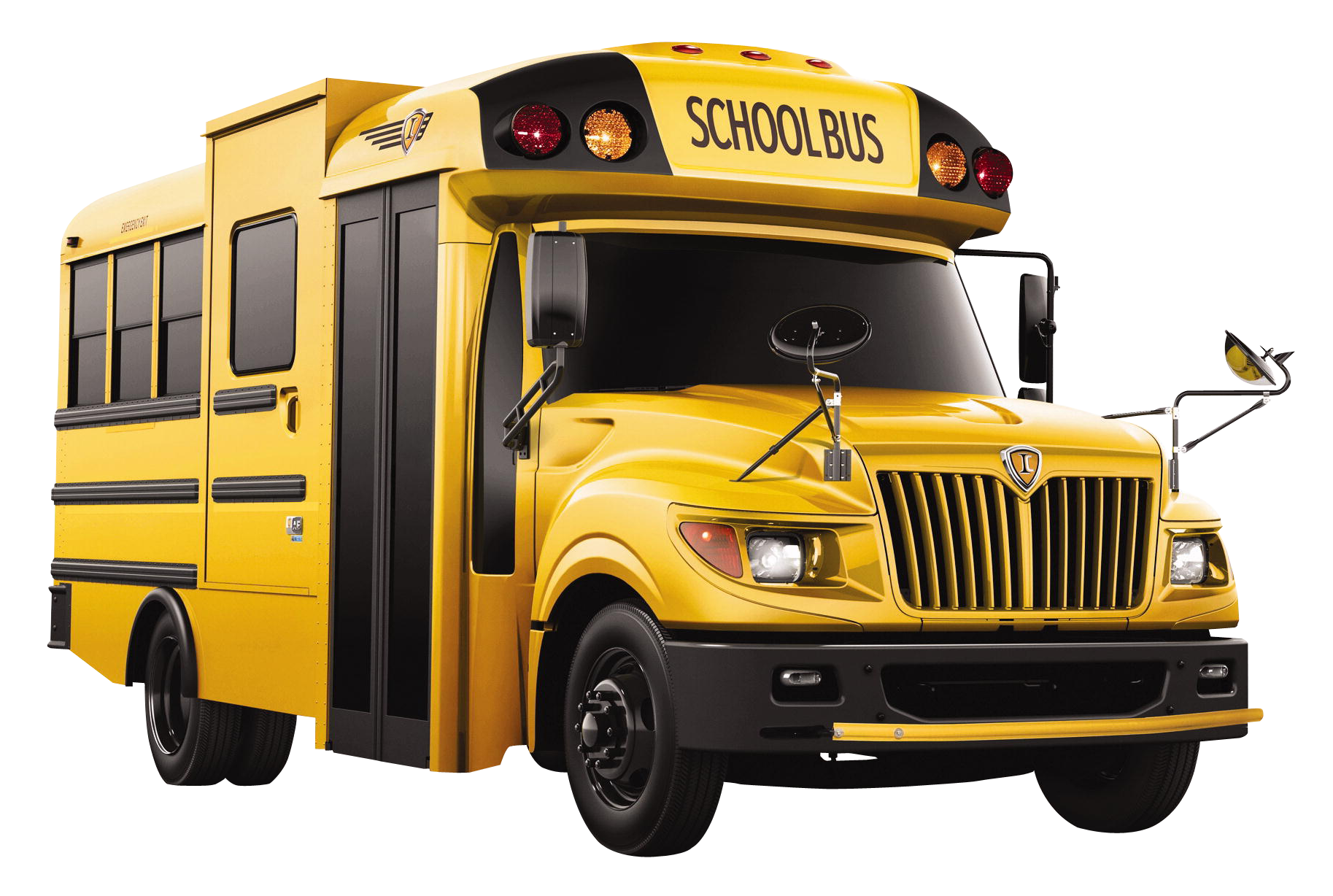 Yellow School Bus Isolated PNG