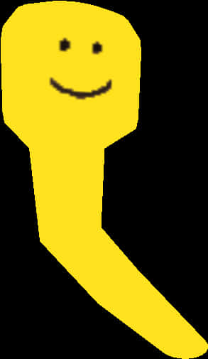Yellow Smiley Face Roblox Graphic PNG