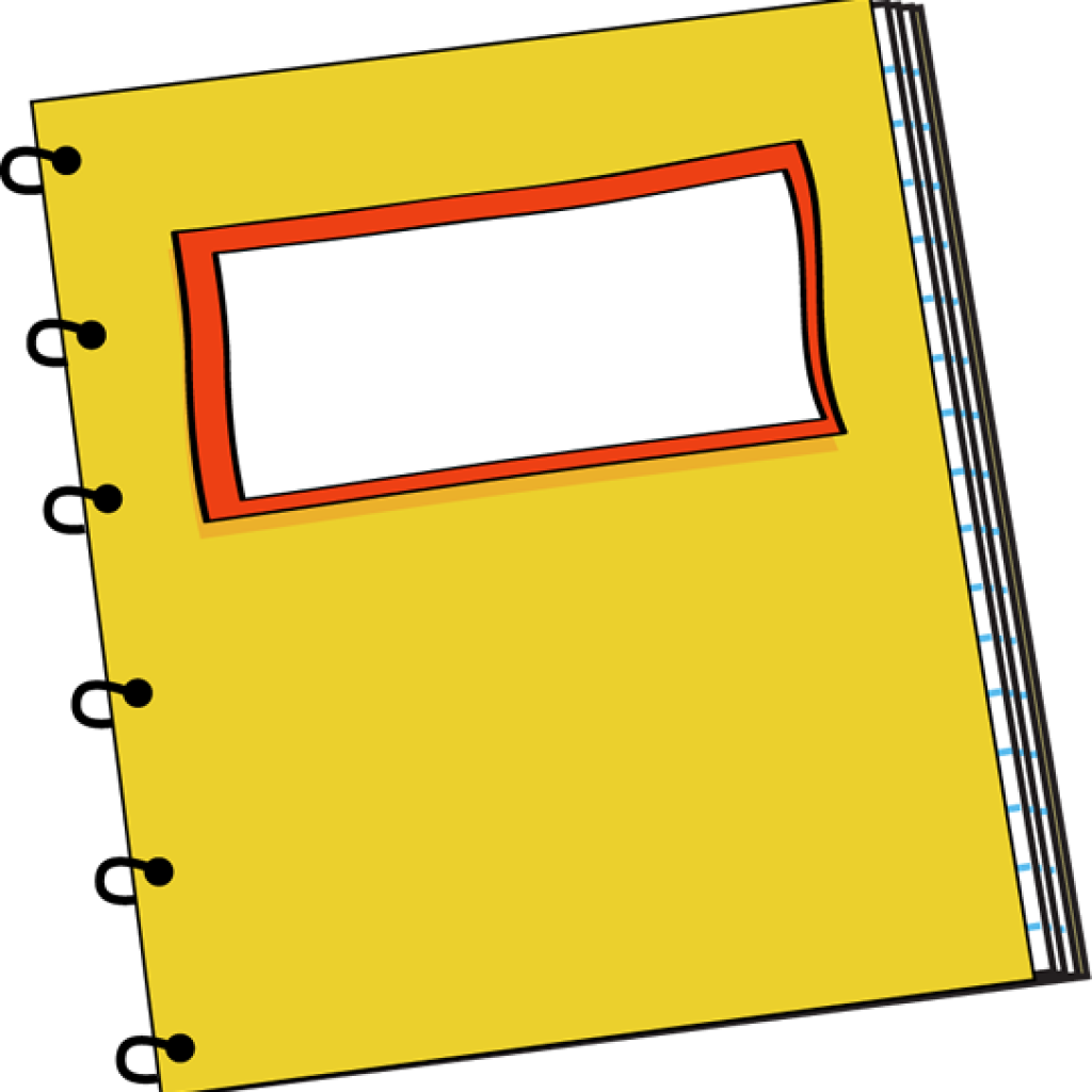 Yellow Spiral Notebook Clipart PNG