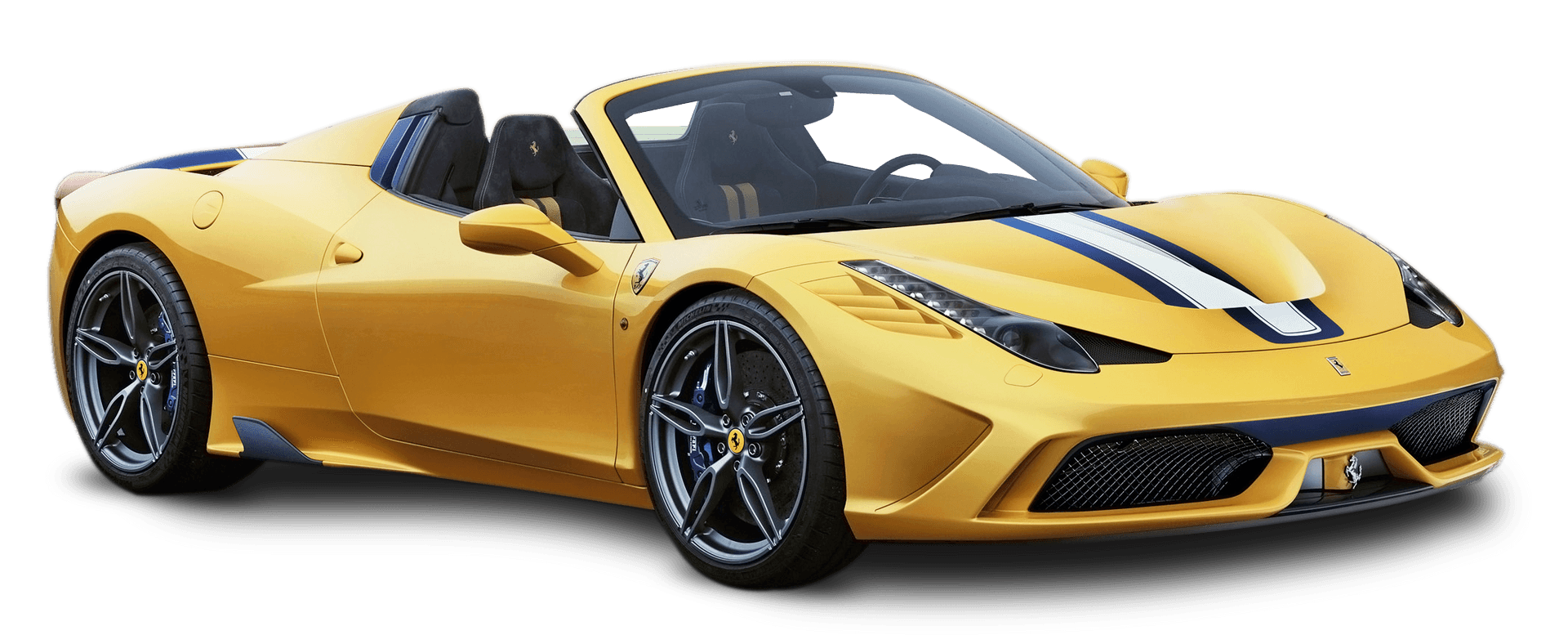 Yellow Sports Car Convertible PNG