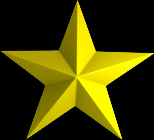 Yellow Star Graphic PNG