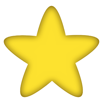 Yellow Star Graphic PNG