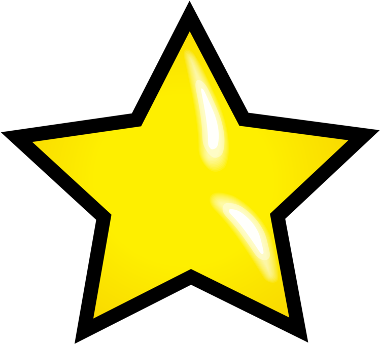 Yellow Star Illustration PNG