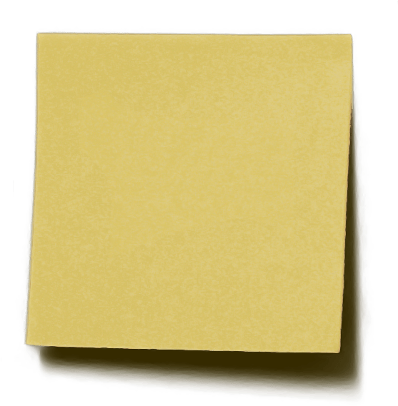 Yellow Sticky Note Paper Texture PNG