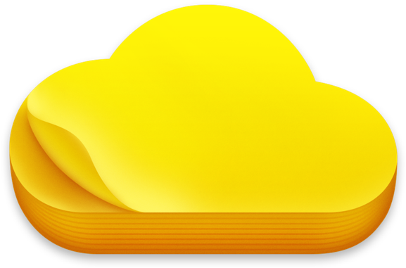 Yellow Sticky Notes Icon PNG