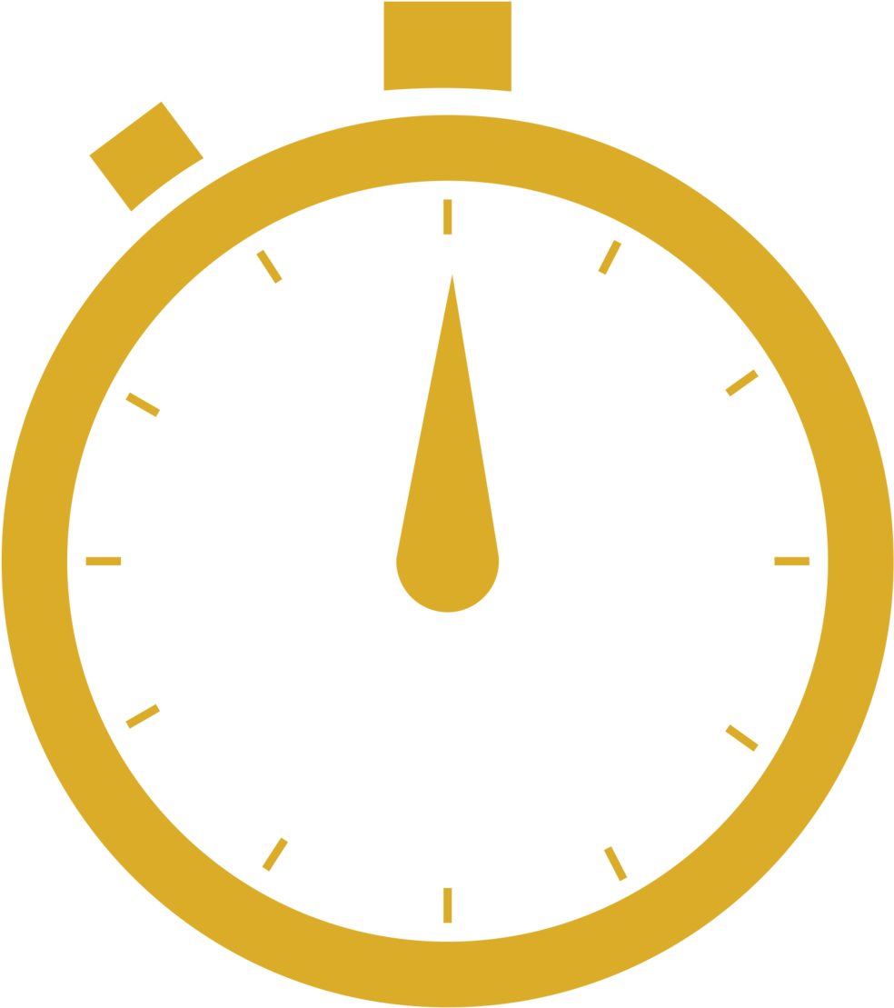 Yellow Stopwatch Icon PNG