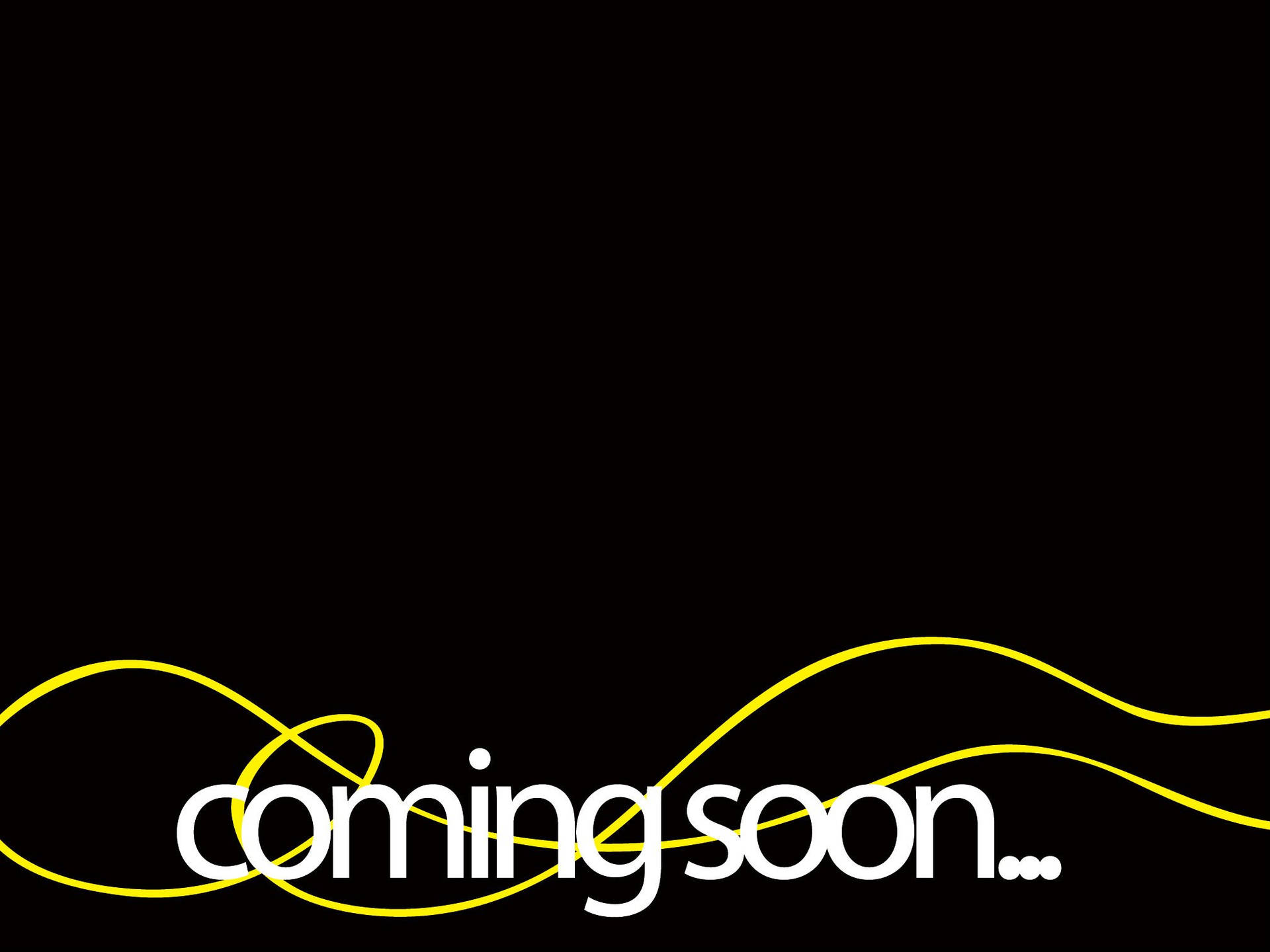 Yellow String Coming Soon Wallpaper