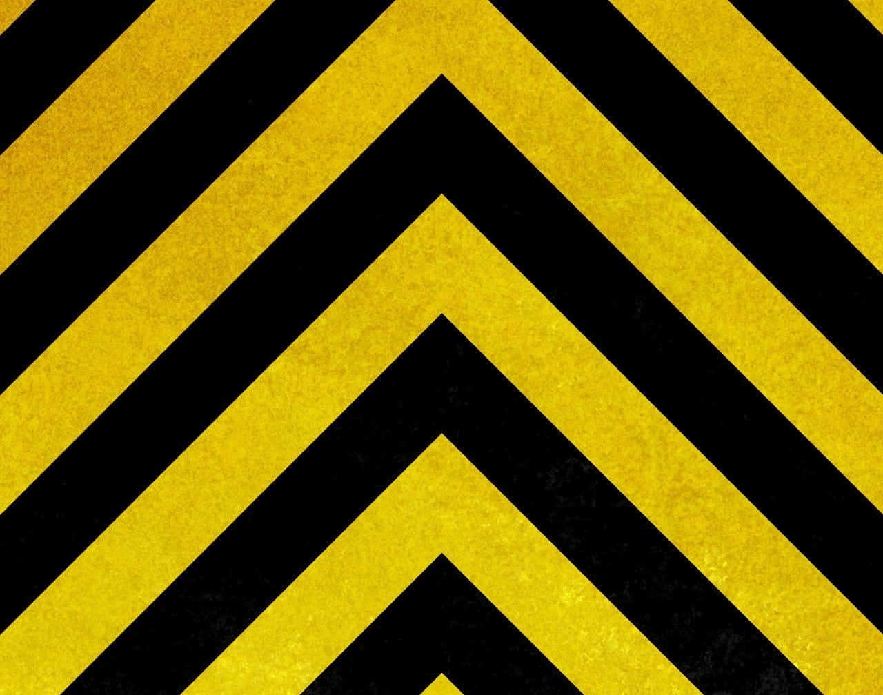 Vibrant Yellow Striped Pattern Wallpaper