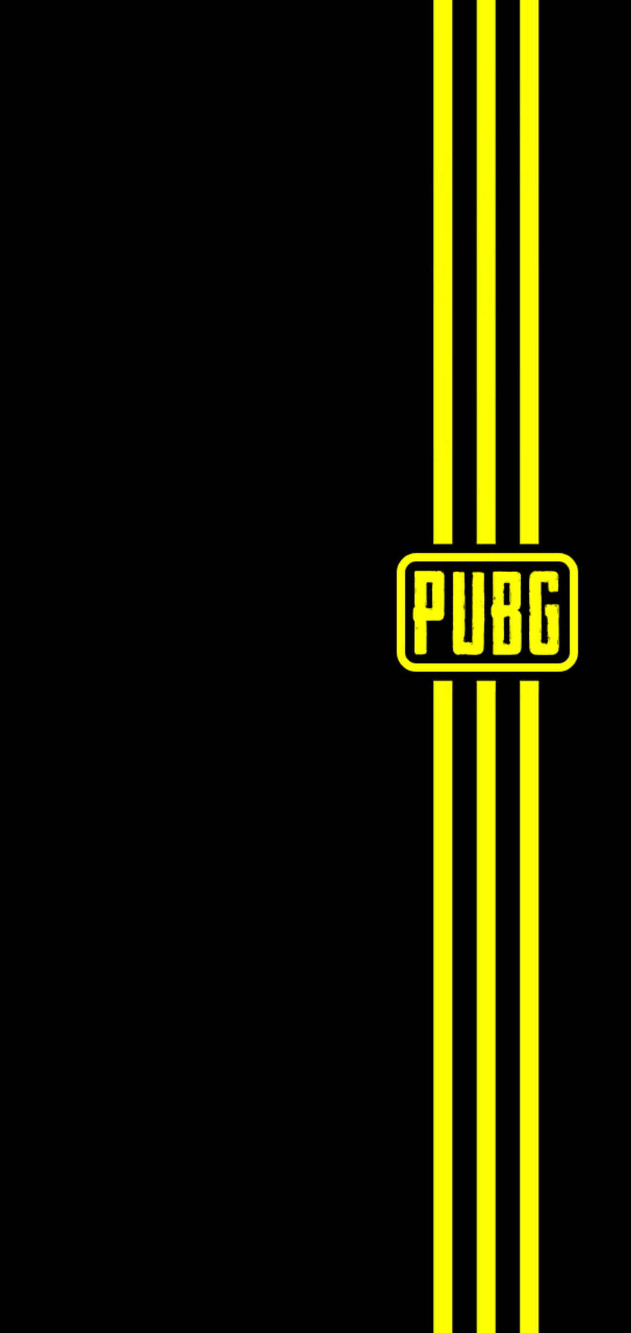 Yellow Stripes Pubg Logo Wallpaper