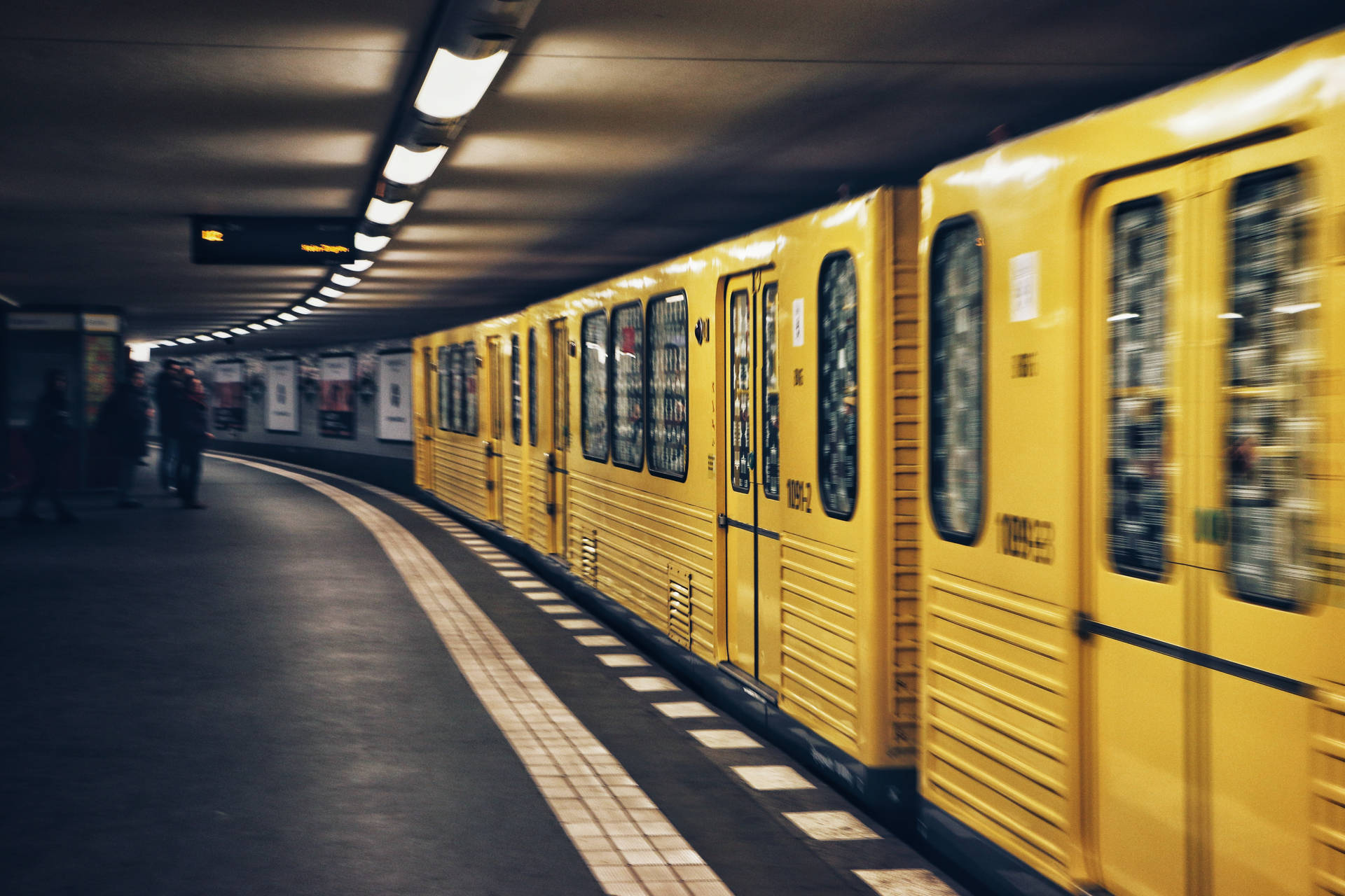 Yellow Subway Train Picture