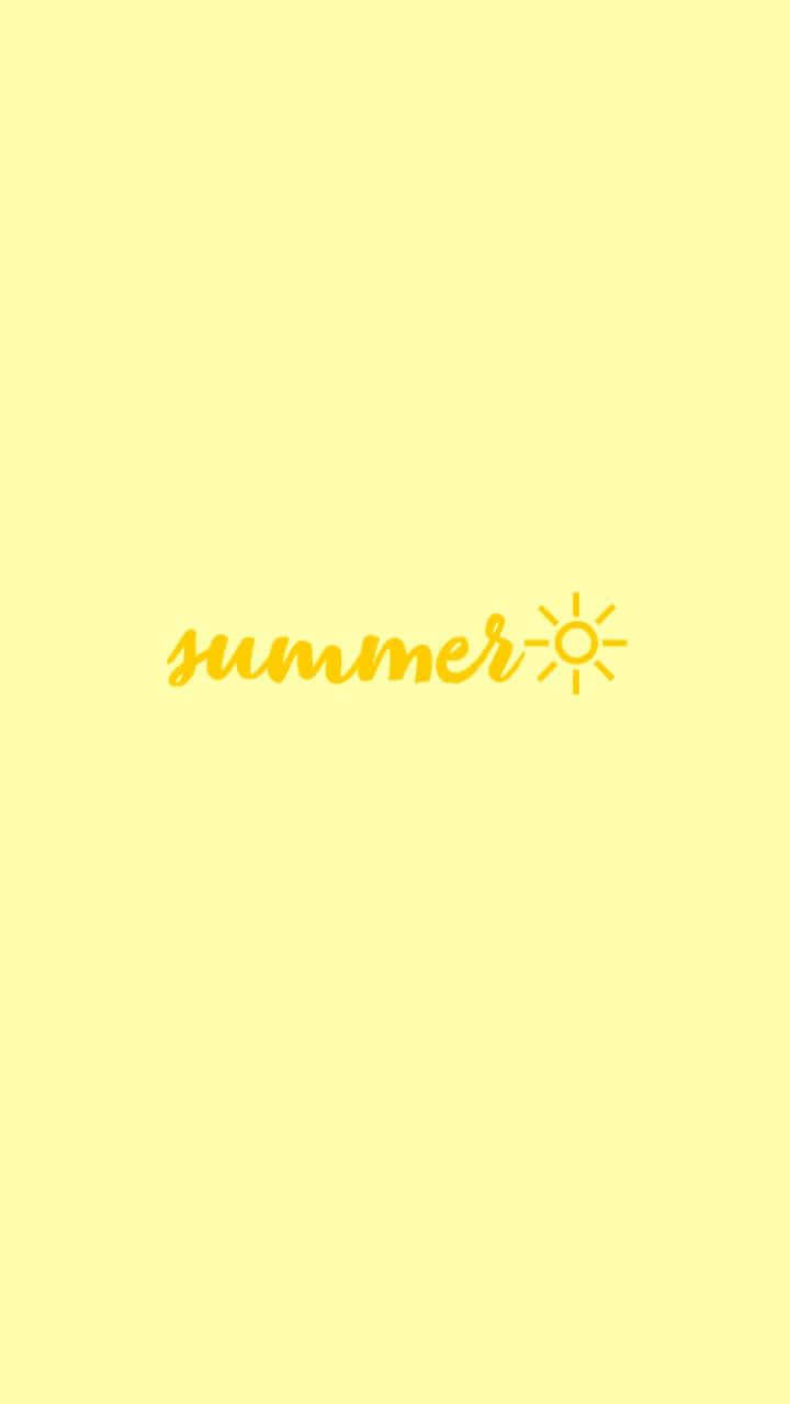 Yellow Summer Sunshine Aesthetic Wallpaper