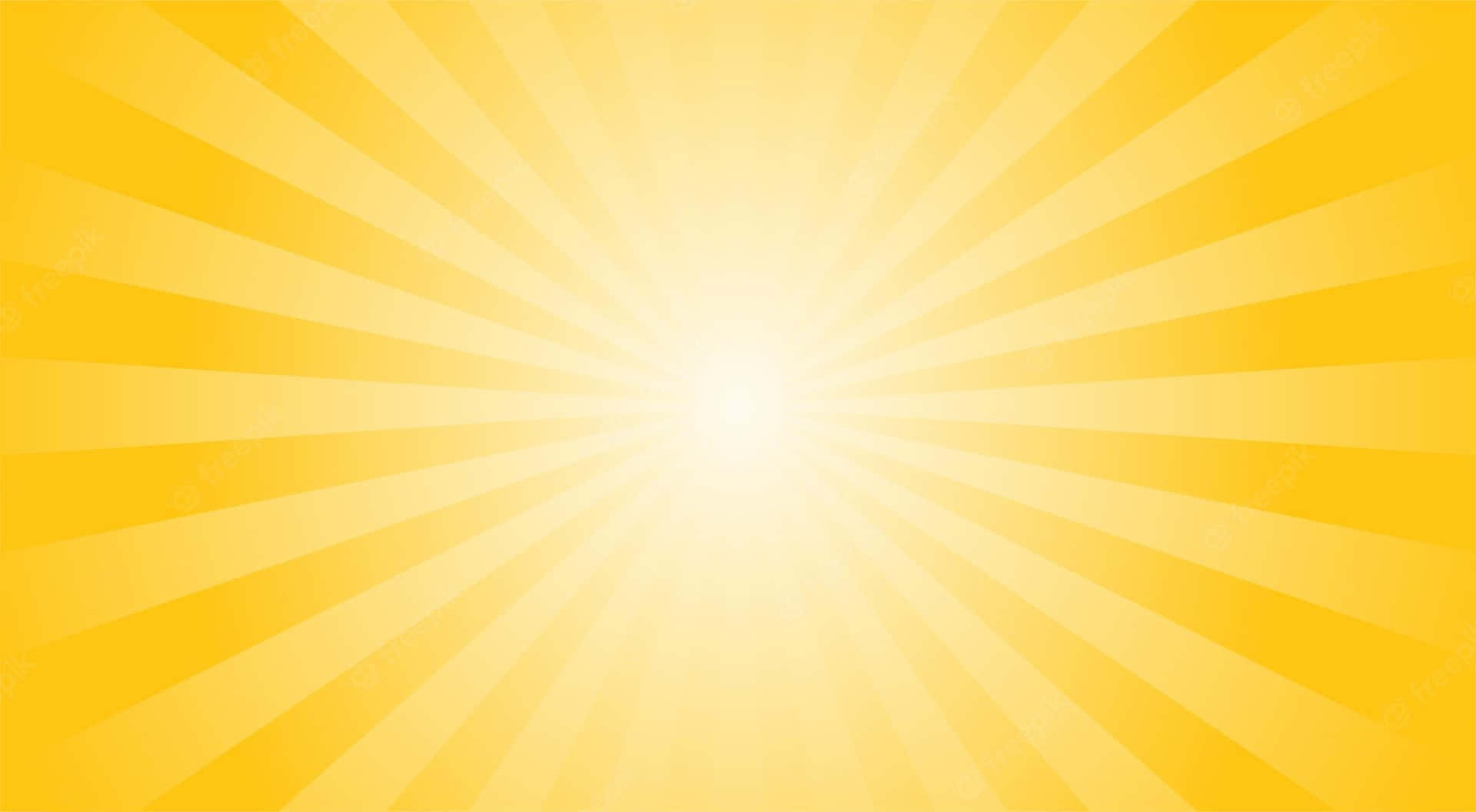 Yellow Sun Rays Digital Illustration Wallpaper