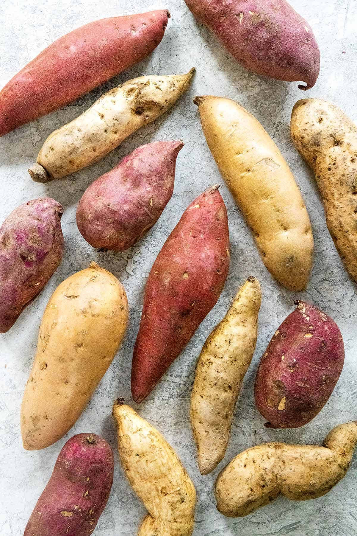 A Basket of Fresh Yellow Sweet Potatoes Wallpaper