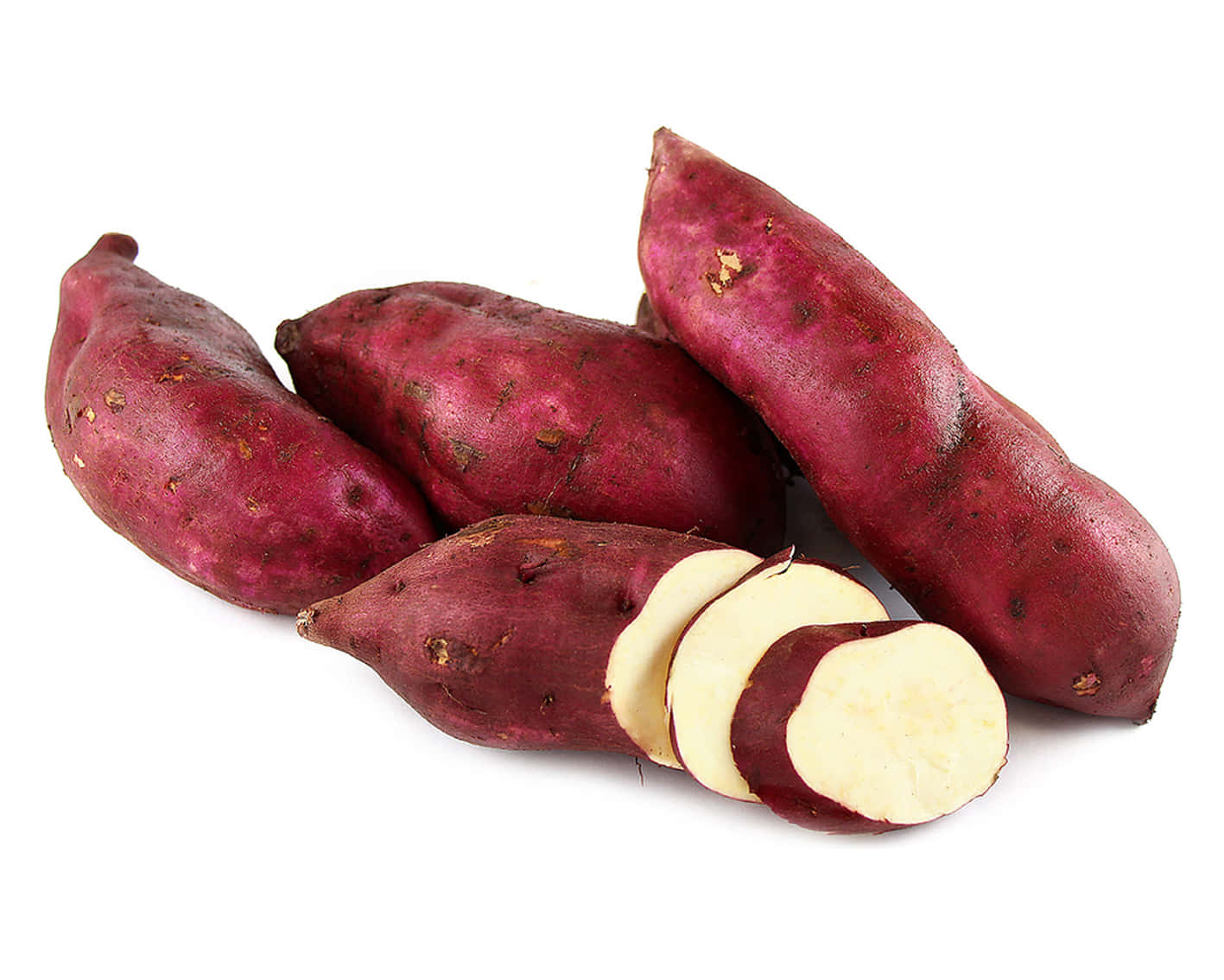 Vibrant Yellow Sweet Potato in a Rustic Setting Wallpaper