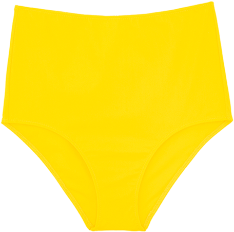 Yellow Swimwear Bottoms PNG